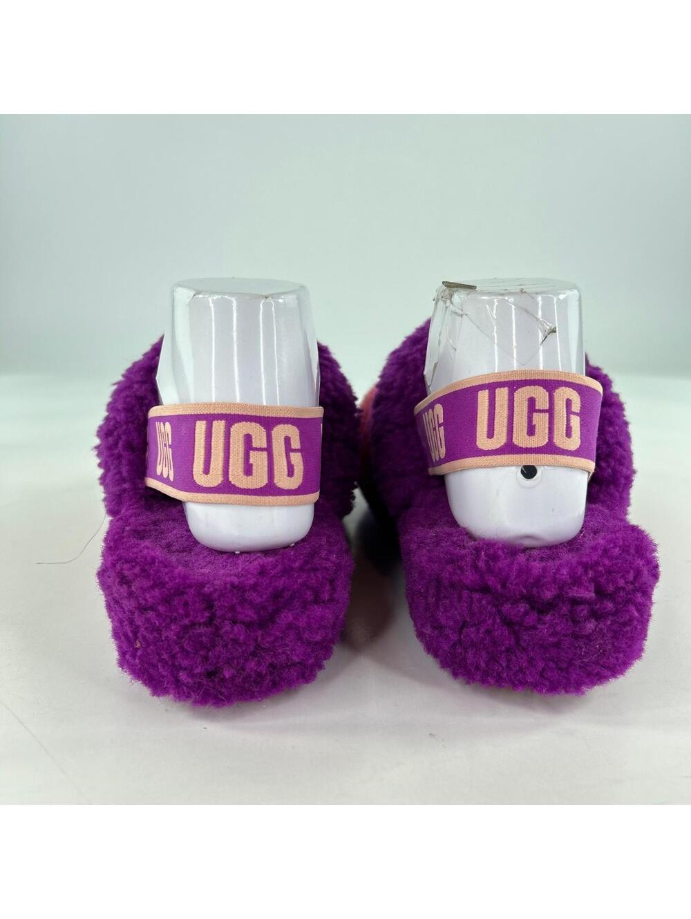 UGG Fluff Yeah Slide sandals US 9 Berrylicious gradient Purple Shearling Slipper - Picture 6 of 12